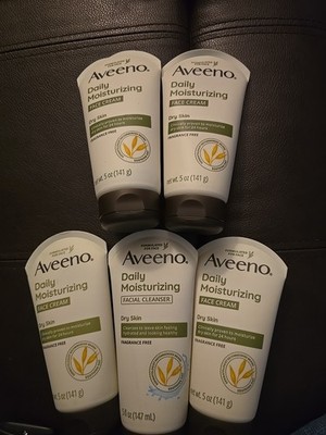 5 Aveeno Daily Moisturizing Face Cream 5oz Dry Skin Fragrance Free (H8)