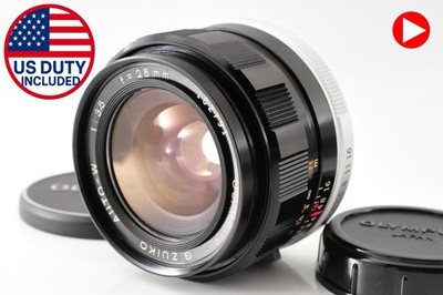 [NEUWERTIG + Tasche] Olympus G.Zuiko Auto W 28 mm F/3.5 Objektiv für FTL M42 Mount aus JAPAN