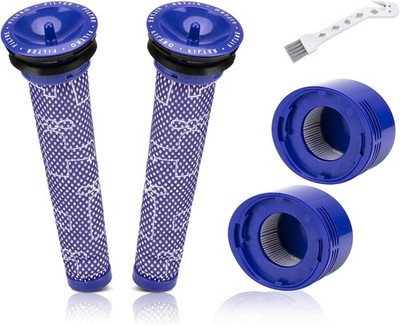 2 Vorfilter und 2 HEPA-Nachfilter als Ersatz für Dyson V8 und V7 Cordless Vacuum