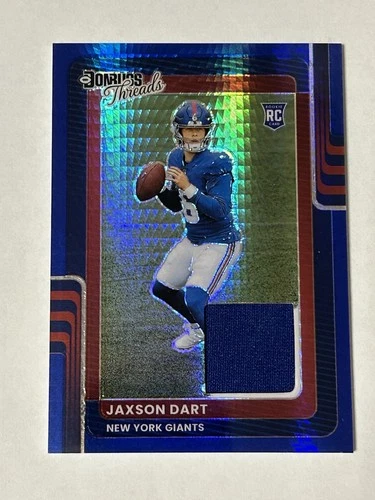 2025 Donruss Optic Jaxson Dart Blue Hyper (RAW)