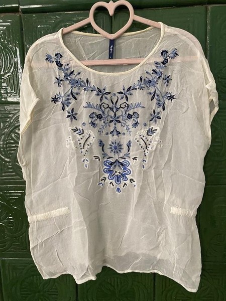 Women Pepe Jeans Shirt White Denim L
