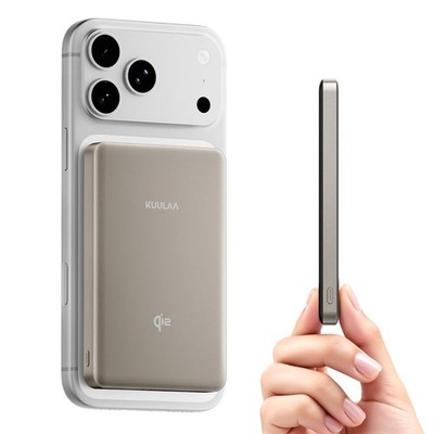 0.5'' Magsafe Portable Charger, 10000mAh Magnetic Power Bank & Slim Battery Pa...