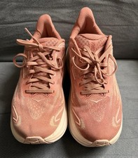 Hoka One One Clifton 10 112031-BHRS Pink Beige Women's Sneaker Mesh Low Top