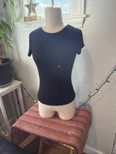 Attention Classic Black Stretchy Tshirt XS 