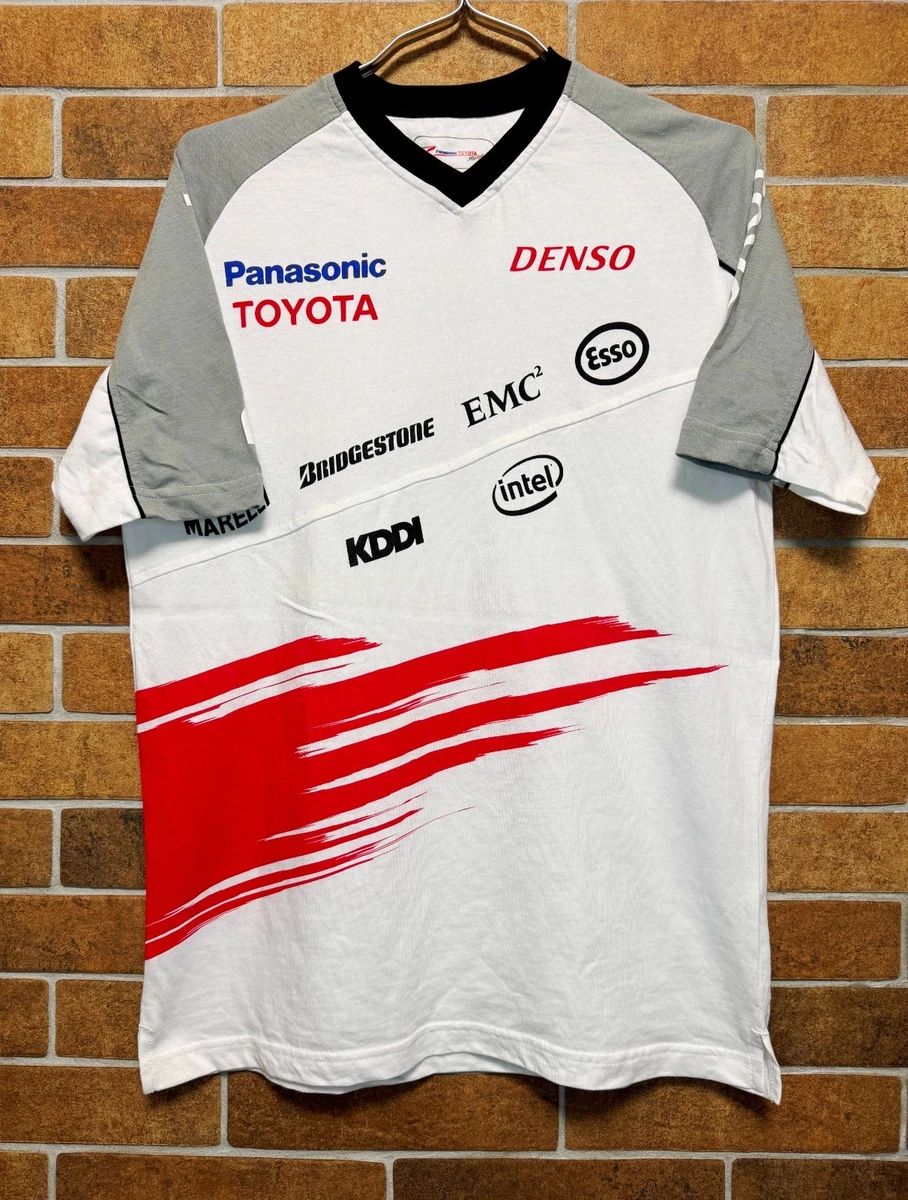 トヨタ F1チーム ピットシャツ Vtg Formula 1 PANASONIC TOYOTA Racing F1 Pit Crew Team Button-up
