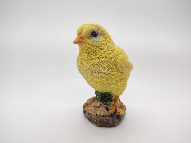 Vintage Cottagecore/Grandmacore 3.5" Resin Yellow Chick Figurine