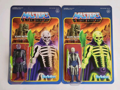 Masters Of The Universe Reaction SCARE GLOW Original And Clear Version + Cases