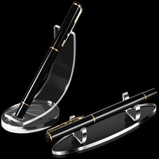2 Pieces Acrylic Pen Holder Display Stand Pencil Display Holder Founta