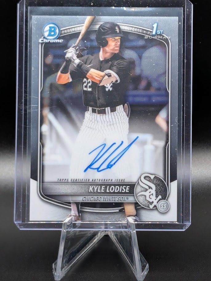 2025 Bowman Draft | Kyle Lodise | 1st Bowman Chrome Auto | White Sox