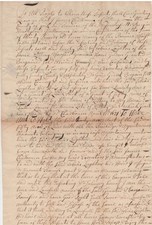 1740, Revolutionary War General John Frost, Kittery, Maine, signed land transfer