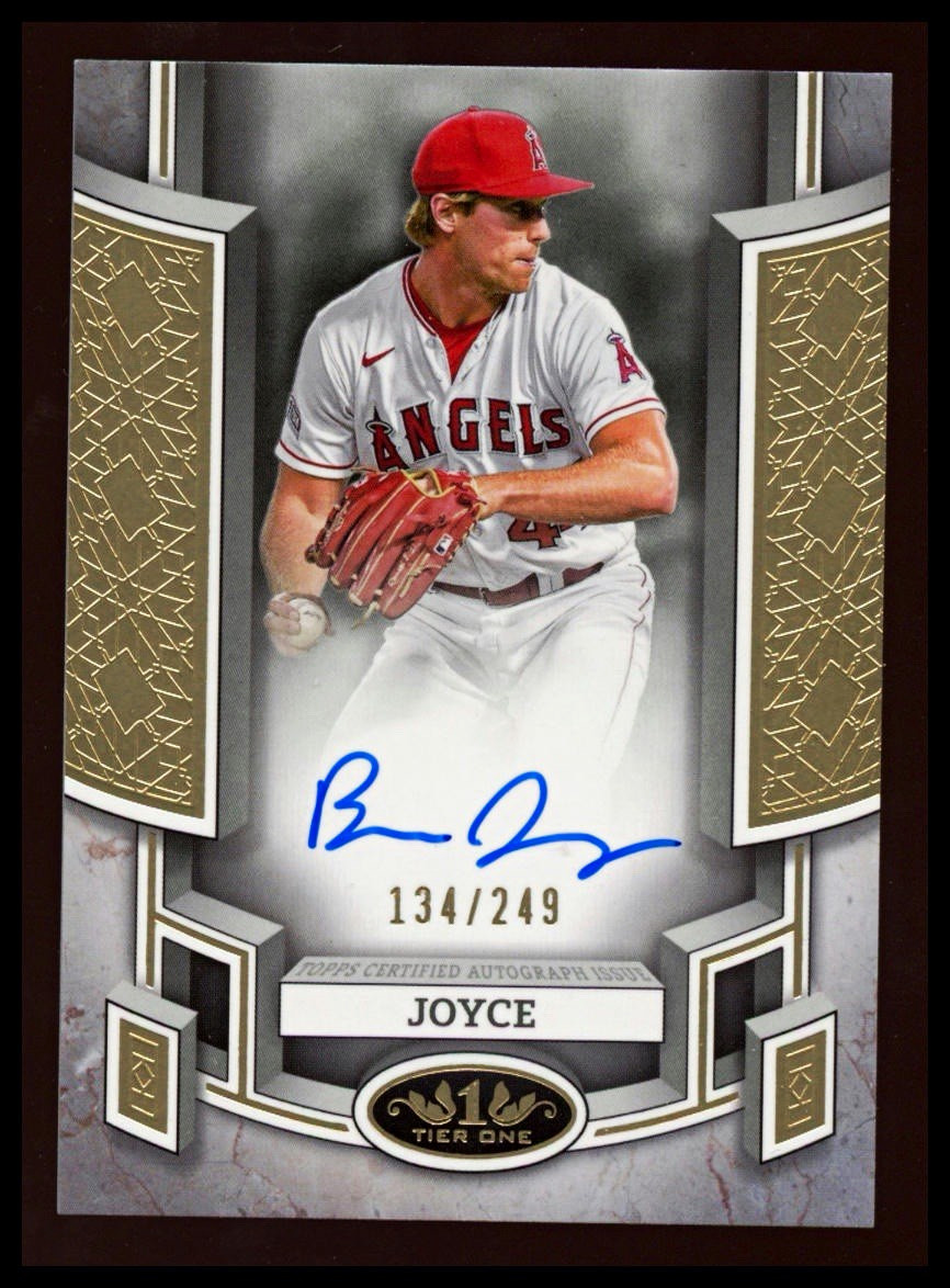 🔥BEN JOYCE 2024 Topps Tier One Break Out Auto #134/249 #ANGELS FLAMETHROMER!🔥
