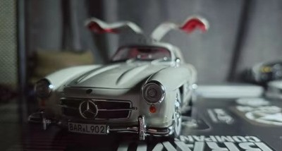1:24 1954 Mercedes‑Benz 300SL Diecast Model Car Vintage Toy Gift w
