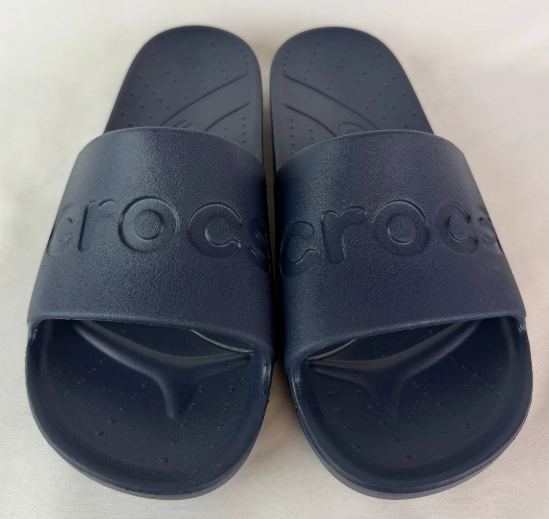 Crocs Blue Slide Sandals for Men for sale | eBay display picture 1