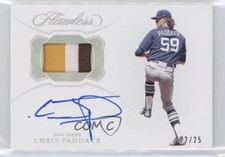 2019 Panini Flawless Patch Auto 22/25 Chris Paddack #PA-CP Patch Auto s3g