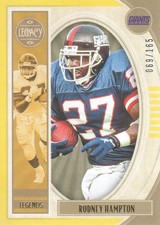 2019 Panini Legacy Football Trading Cards Yellow Parallel: Pick From List