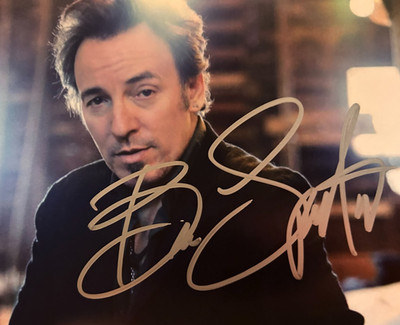 BRUCE SPRINGSTEEN Hand Singed 8x10 inch Original Authentic Autograph w/COA