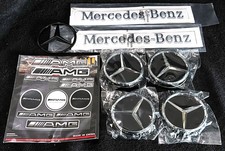 Mercedes-benz Accessory Bundle Center Caps Star Emblem Amg Decals Badges Mercedes-benz Accessory Bundle Center Caps Star Emblem Amg Decals Badges
