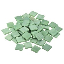 100pcs Mosaic Tiles, Micro Glass Tiny Mini Mosaic Tile DIY Hobbies Grass Green
