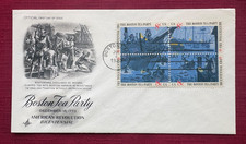 JOHN'S DEALS - 1973 FDC SC #1480-83 BOSTON TEA PARTY BLOCK OF 4 - ARTCRAFT