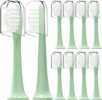 10 Pack Suri Electric Toothbrush Replacement Heads with Dust Cover Winter Fern