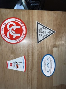 Lot Of 4 Coal Mining Stickers
