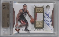 2008 SP Authentic Rookie Authentics /299 Michael Beasley BGS 9.5 Patch Auto 1l7