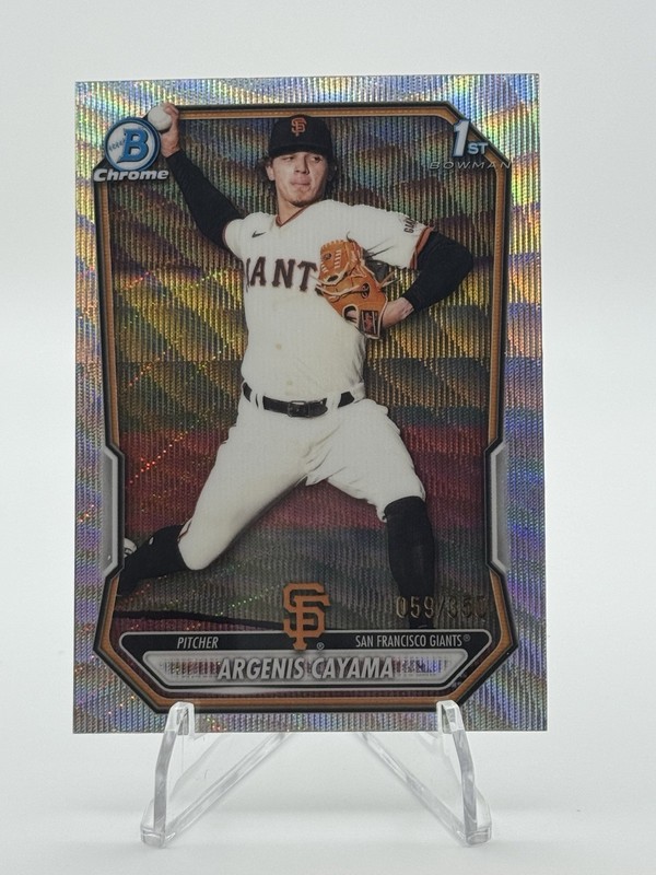 2026 Bowman Chrome ARGENIS CAYAMA #BCP-114 Wave Refractor /350