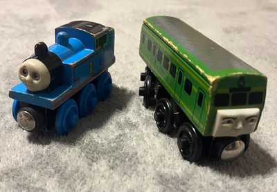 Vintage 1996 1997 Britt Alllcroft Wooden Thomas & Friends Trains Thomas & Daisy