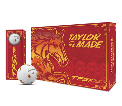 TaylorMade TP5x Lunar New Year Limited Edition Golf Balls - Fire