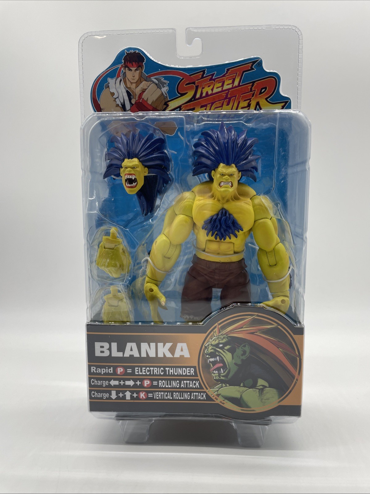 Street Fighter SOTA Toys Blanka Yellow Variant Action Figure 7"  Brand New