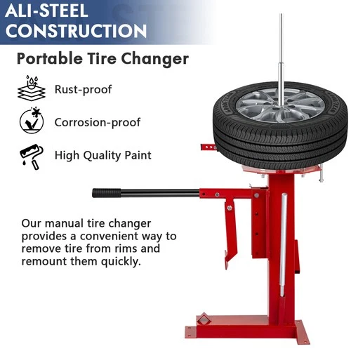 Manual Tire Changer Multi tyre fits 4" - 21" Car Motorcycl truck High Strength