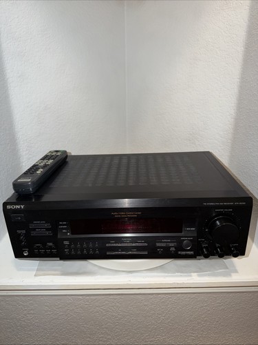 SONY STR-DE325 FM/AM Stereo Receiver AV Control Center, W/Remote Bundle. Video!
