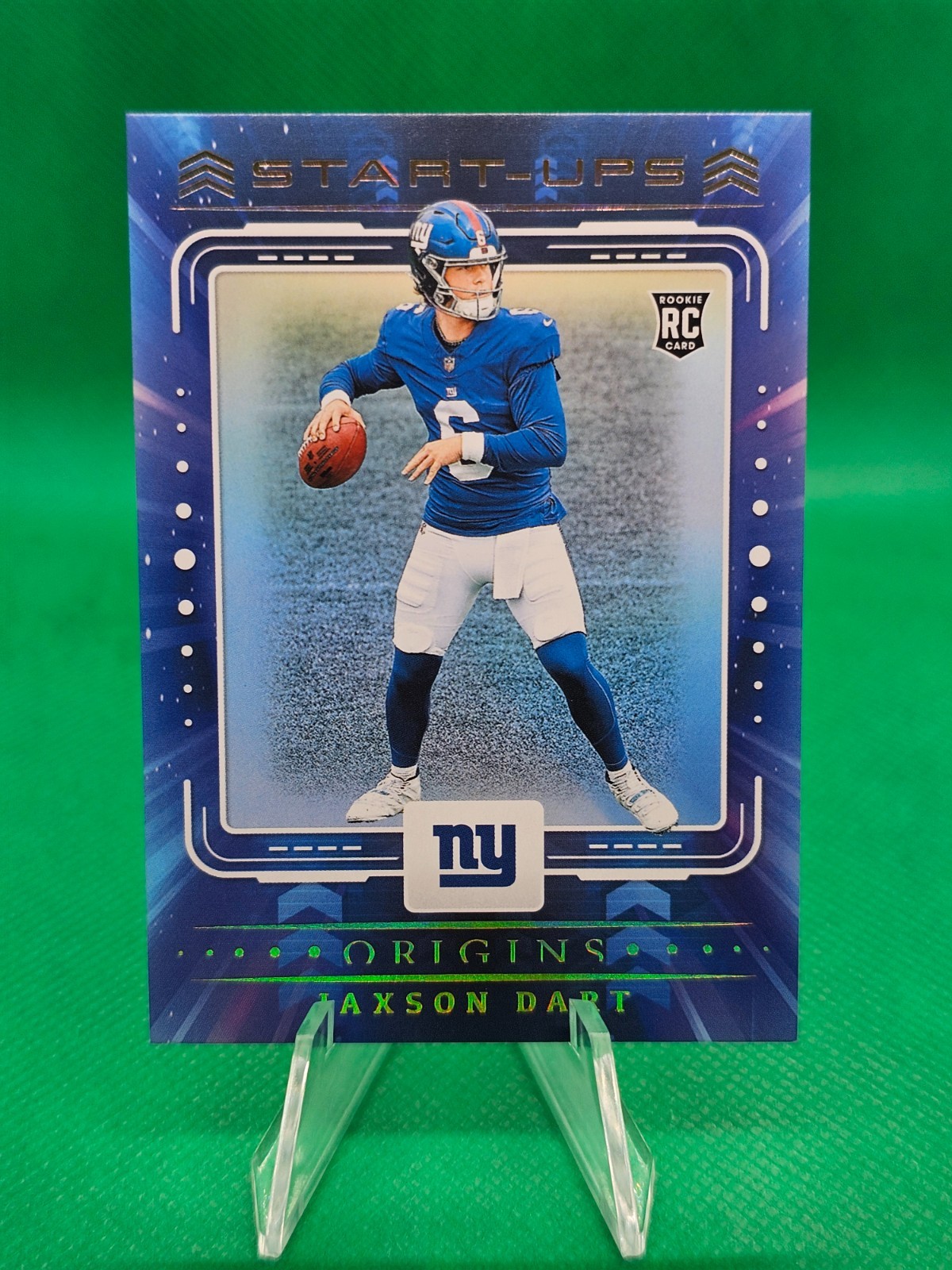 2025 Panini Origins Start-Ups Jaxson Dart #7 Rookie Card