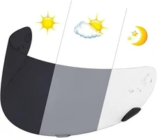 psler Photochromic Qualifier Visor- Qualifier Helmet Visor Motorcycle Face