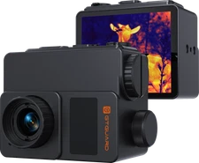 GTGUARD Thermal Camera 3.2'' LCD Pistol Sights Mini Compact Thermal Scope w/LRF