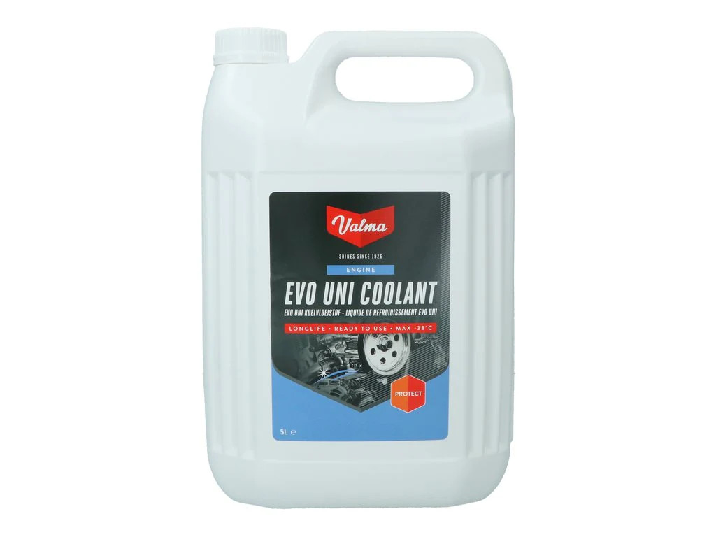 Liquide de refroidissement -38°C Valma W58 en bidon de 5L pour moteurs essence et diesel