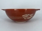 Pyrex Mixing Bowl Autumn Harvest Wheat #444 Large  Brown Vintage (20)MADE IN USA