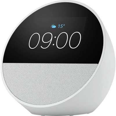 Amazon Sprachassistent Smart Display Lautsprecher Alexa Echo Spot 2024 Weiß WiFi