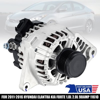 Alternator - For 2011-2016 Hyundai Elantra Kia Forte 1.8L 2.0L 37300-2E200 11610