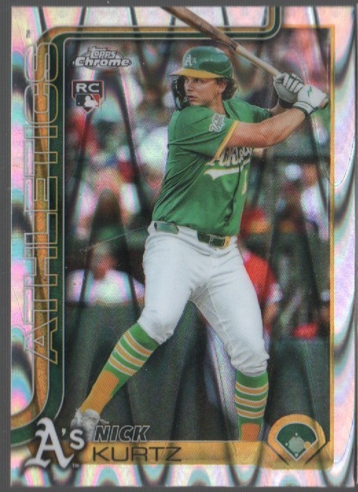 2025 Topps Chrome Update "SILVER Raywave" Nick Kurtz RC #USC178