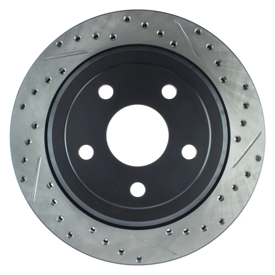 For Jeep Grand Cherokee 11-19 Brake Rotor Sport Drilled & Slotted 1-Piece Rear Foto 2 de 4