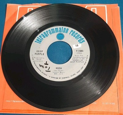 Deep Purple 45 One More Rainy Day / Hush Tetragrammaton T-1503 vg++-ex