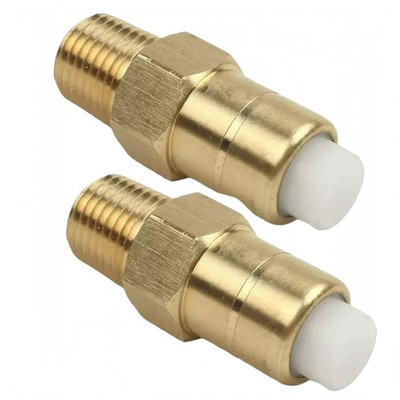 #ad 2 Pack 1 4 Inch NPT Pressure Washer Thermal Release Valve – Brass Golden $18.44