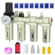 Industrial Grade 4-Stage Air Drying System, 3/4" NPT with manual drain, desic...