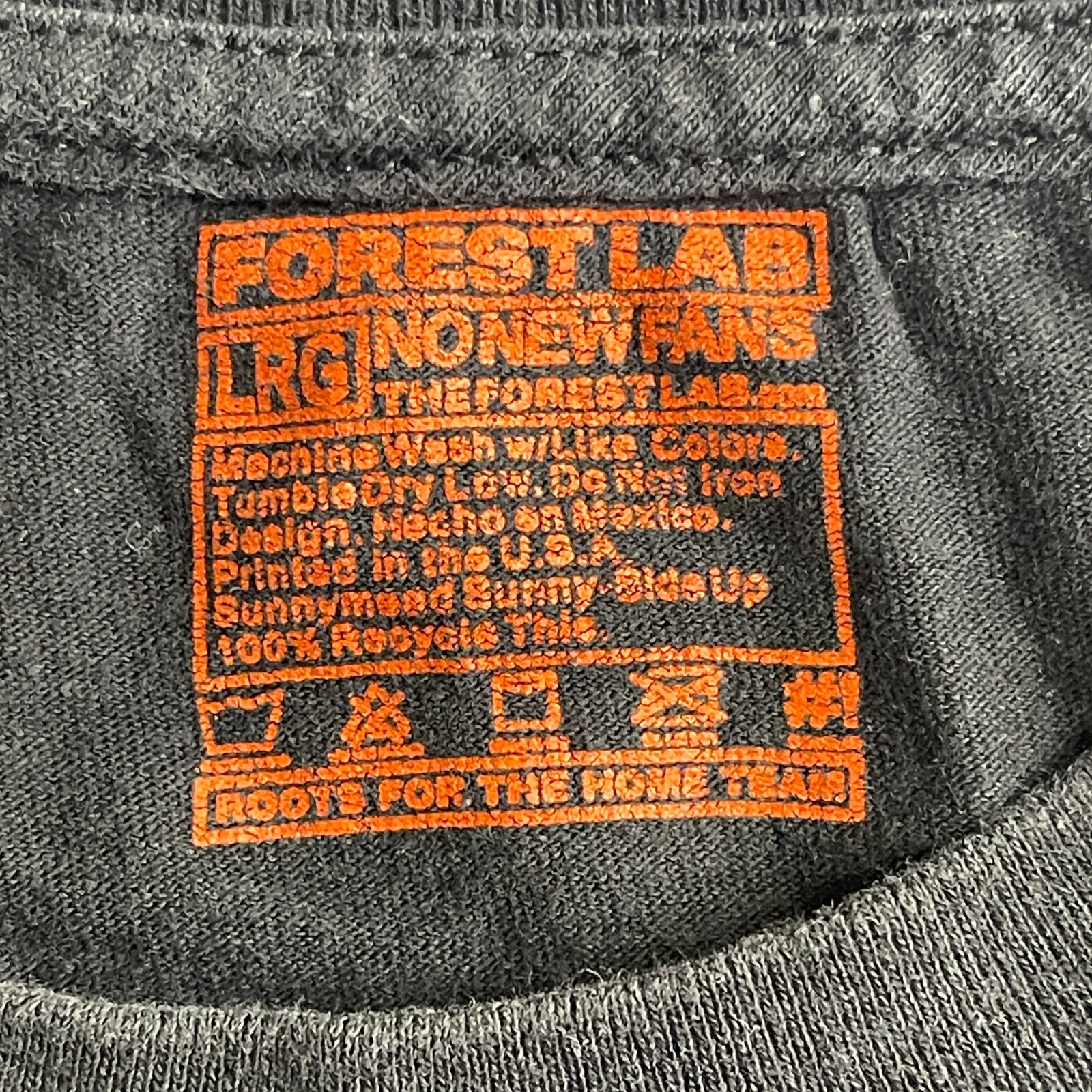 FILA WWF Super Stars Grafica T Shirt Uomo Grande Nera Row della Morte Ritratto Foresta Laboratorio