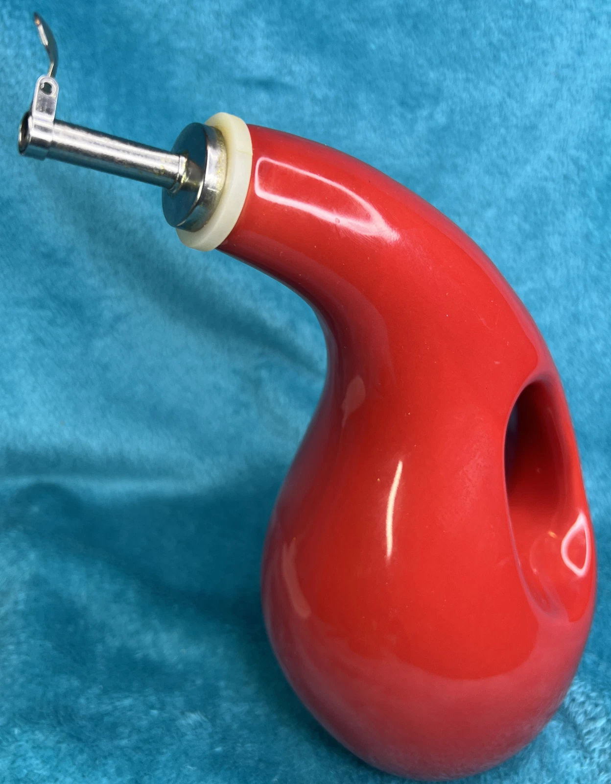 Rachael Ray Solid Glaze Ceramics EVOO Olive Oil Bottle Dispenser with Spout 24oz