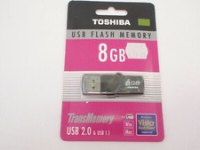 USB 2.0 DRIVE FLASH MEMORY 8GB TOSHIBA U2M-008GT A TRANSMEMORY
