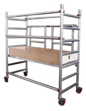 UTS ALUMINIUM FOLDOUT TOWER Base unit SCAFFOLD W/ HEIGHT 2.8mtr YOUNGMAN   ESSEX