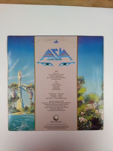 Vintage Asia - Alpha LP Vinyl Record 1983 Geffen Records GHS 4008 - Picture 3 of 10