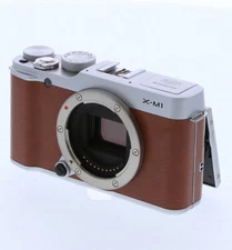 Fujifilm X-M1 16.3MP Digital Camera Body Brown / Silver With Batteries & Charger